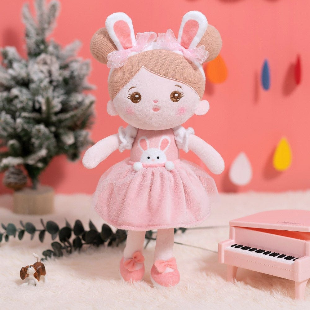 OUOZZZ Personalized Rabbit Girl Plush Doll Abby Bunny