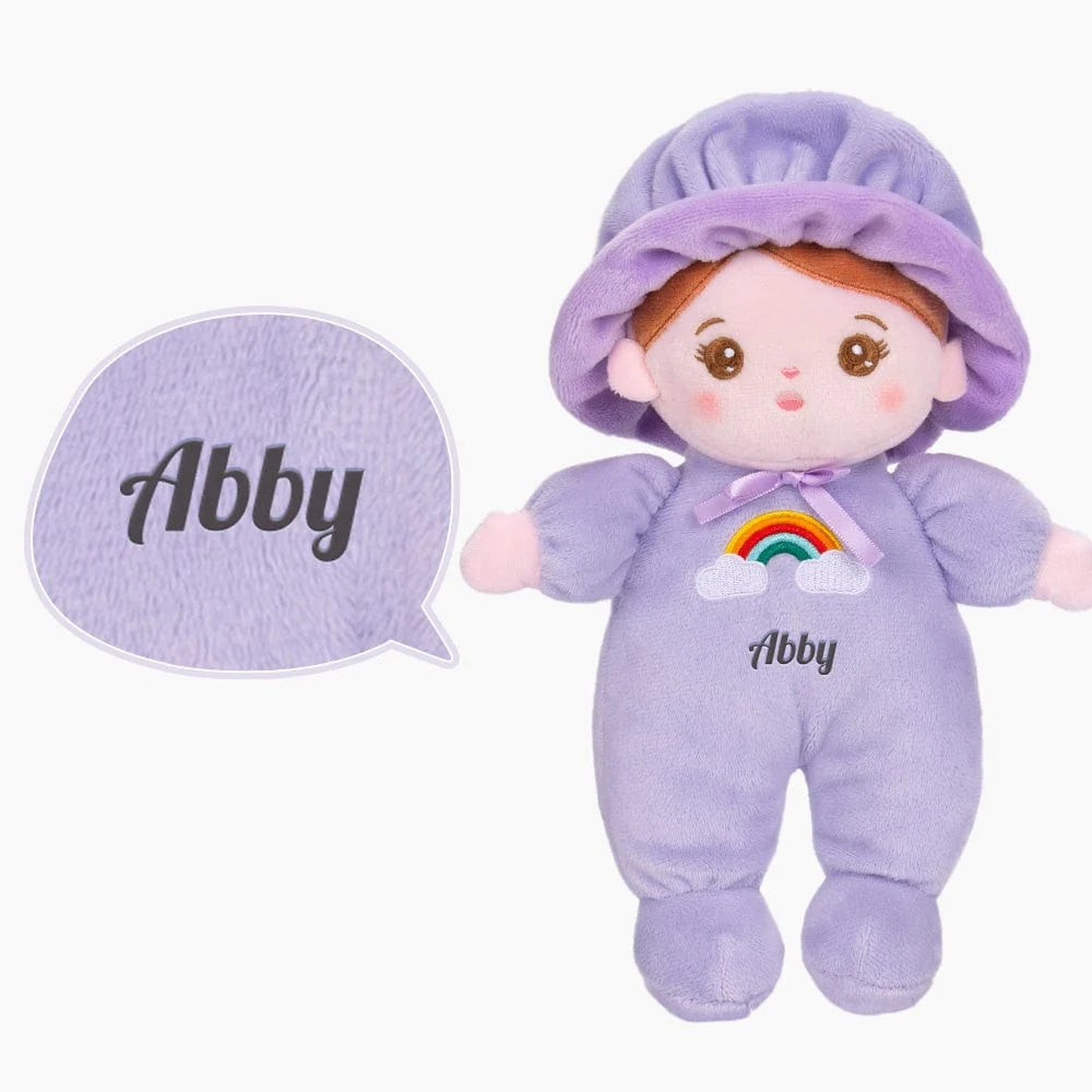 Personalized 10 Inch Plush Baby Girl Doll