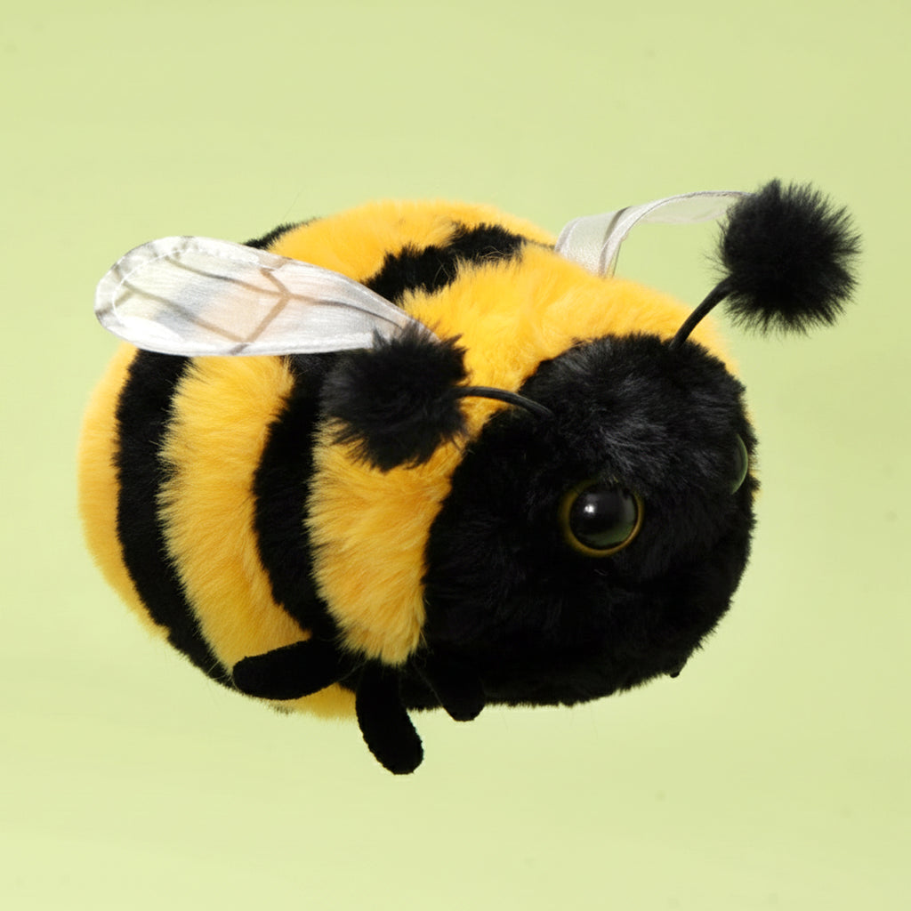 Soft Fur Bumblebee Plush Stuffed Animal Toy 7 Inch