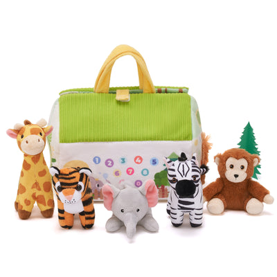 Personalized Plush Soft Zoo Toy Set
