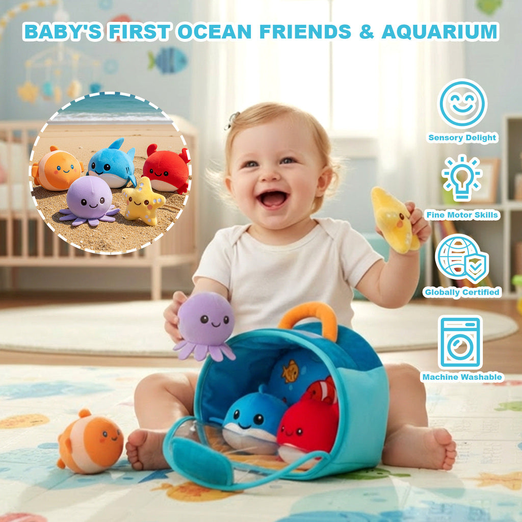 My First Ocean Friends | Soft Sensory Toy for Babies 6M+