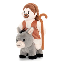 Load image into Gallery viewer, Soft Nativity Playset - Plush Manger with Holy Family &amp; Animals
