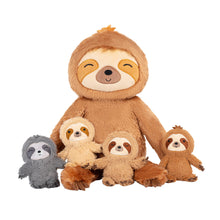 Load image into Gallery viewer, 19&quot; Sloth Stuffed Animal with 4 Babies Sloth Inside