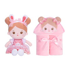 Load image into Gallery viewer, Personalized Doll and 35 Inch Soft Baby Blanket Combo