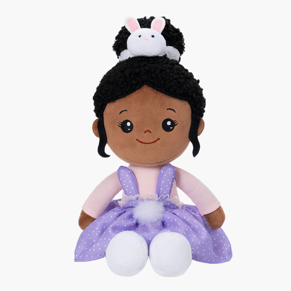 Personalized Nevaeh Purple Bunny Doll + Backpack