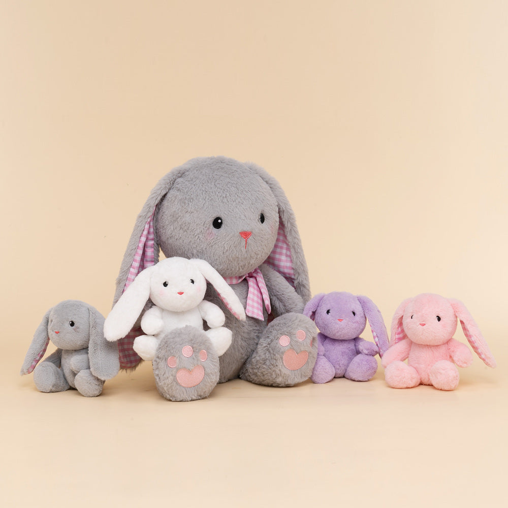 Rabbit Mommy with 4 Babies Plush Stuffed Animal