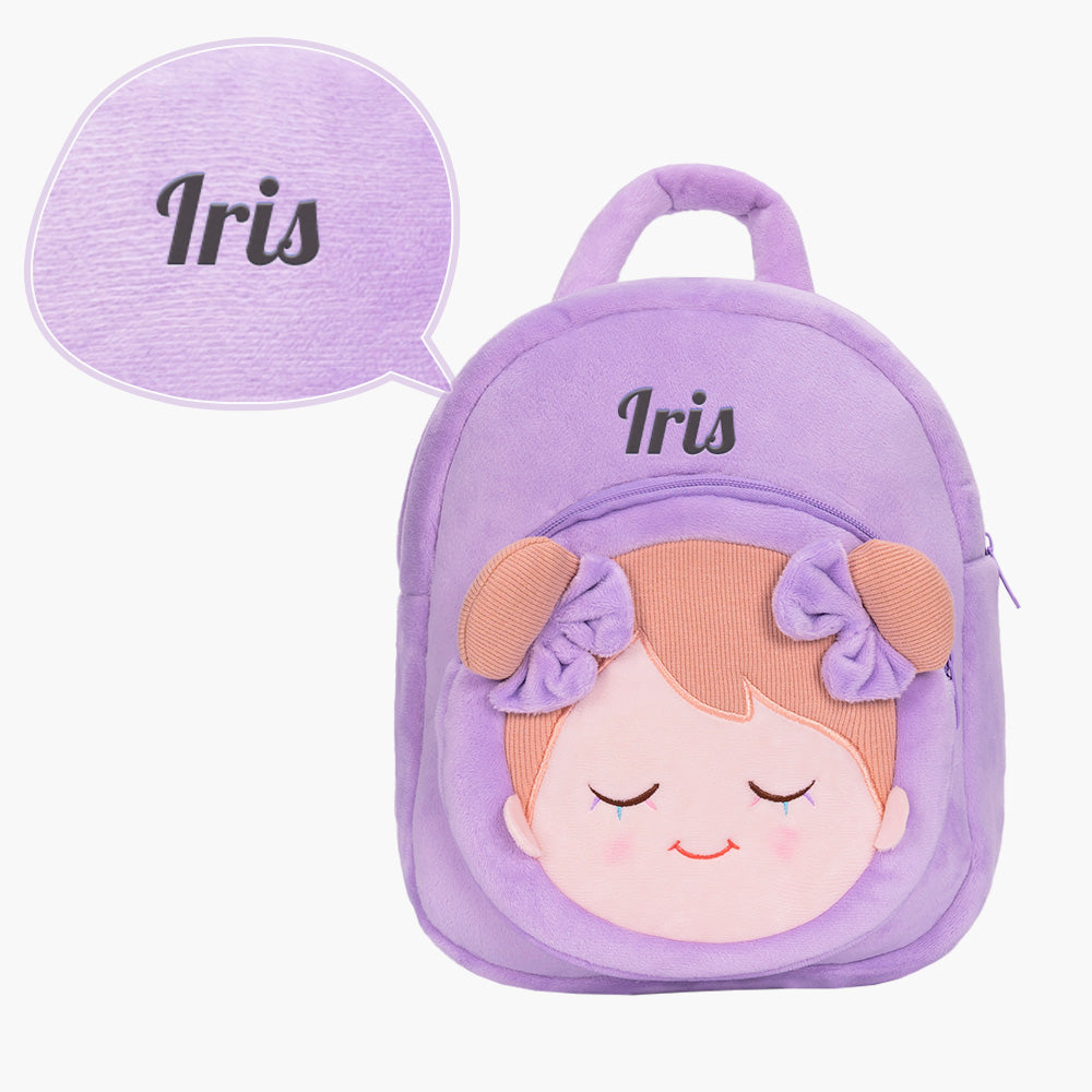 Personalized Light Purple Doll and Backpack