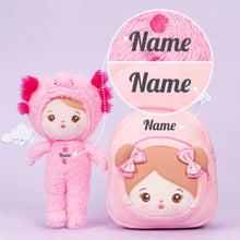 Load image into Gallery viewer, Personalized Pink Newt Plush Baby Doll