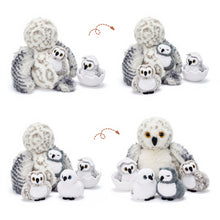 Load image into Gallery viewer, Owl Plush Stuffed Animal with 4 Babies