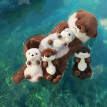 Load image into Gallery viewer, Otter Plush Stuffed Animal with 4 Babies