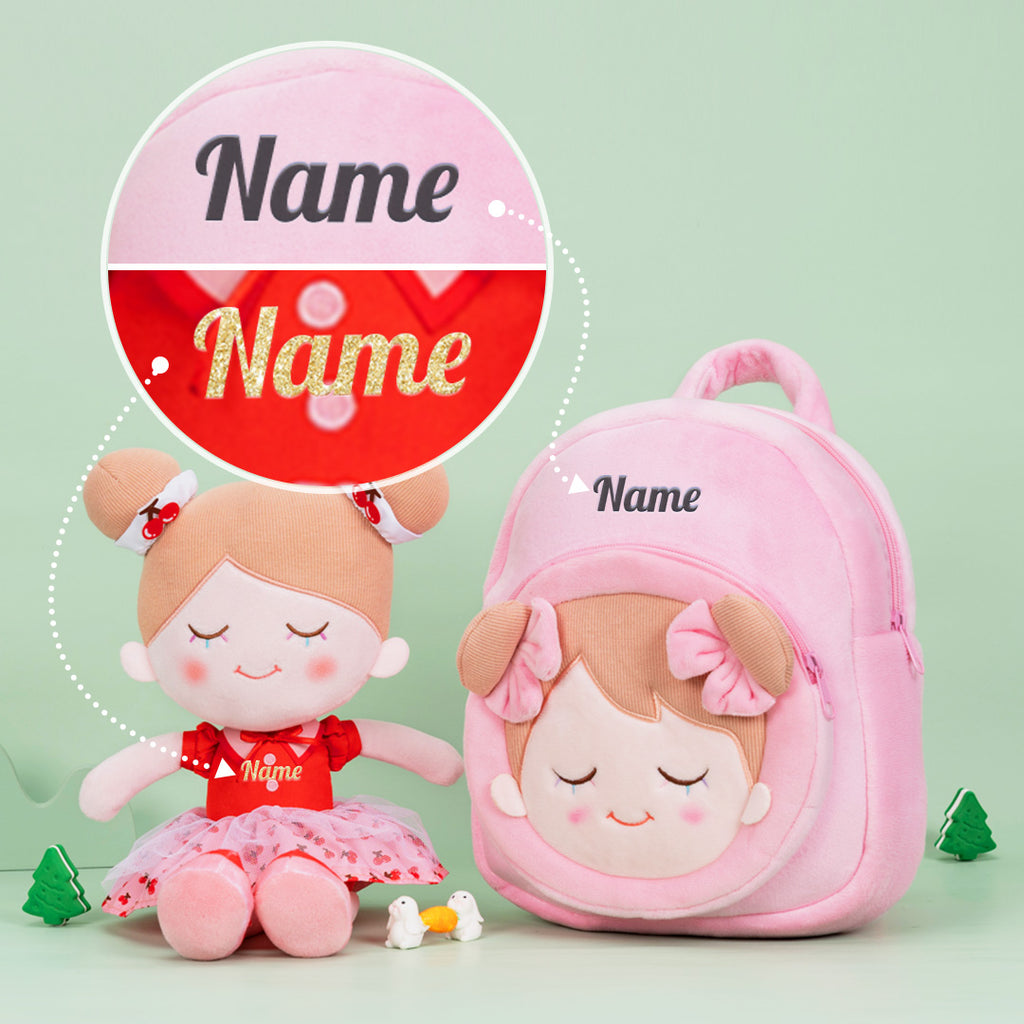 Personalized Red Cherry Doll