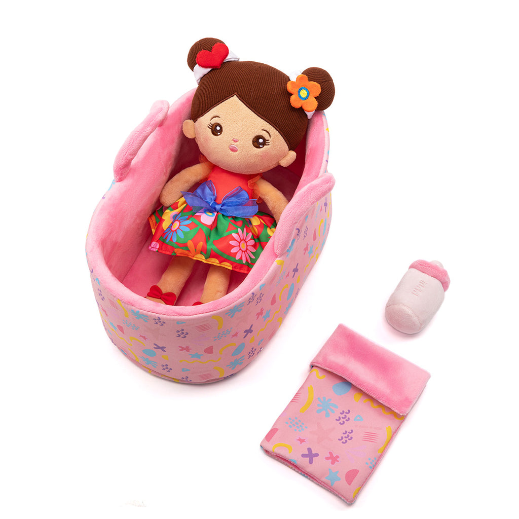 Personalized 13 Inch Doll and Bassinet Accessories