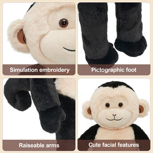 Capuchin Monkey Plush Stuffed Animal with 4 Babies