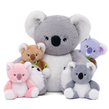 Load image into Gallery viewer, Plush Stuffed Animal Family Toy Set Mommy with Babies - 9 Themes