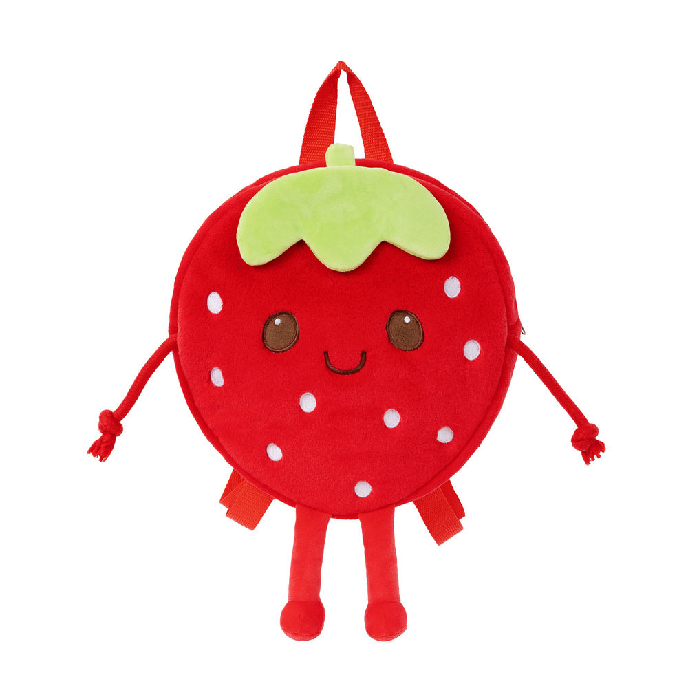 Personalized Cute Strawberry Plush Backpack