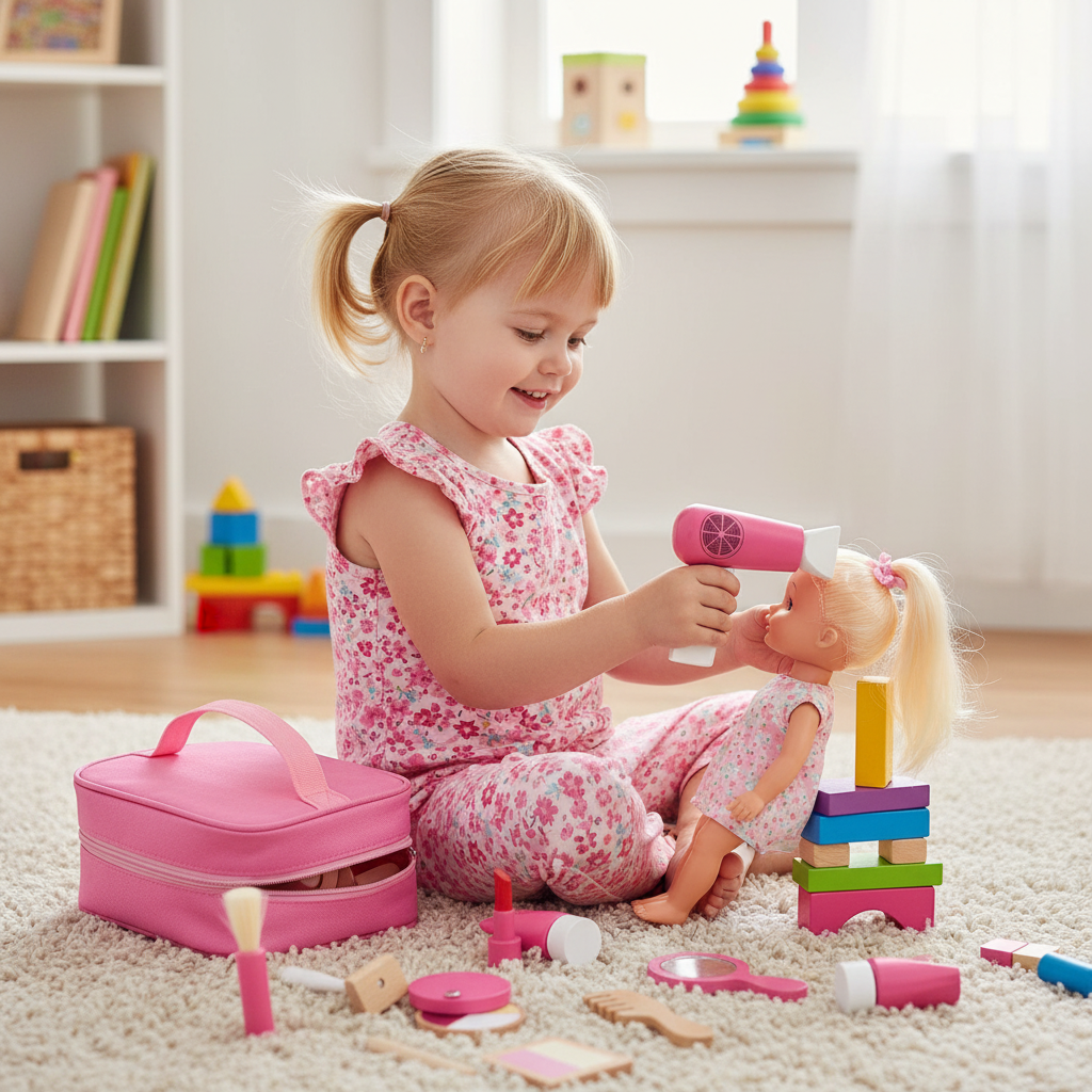 My First Set of Makeup Tools | Wooden, 3+