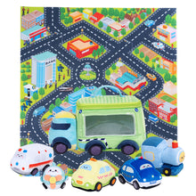 Load image into Gallery viewer, Personalized Baby&#39;s First Cars Sensory Toy Plush Playset