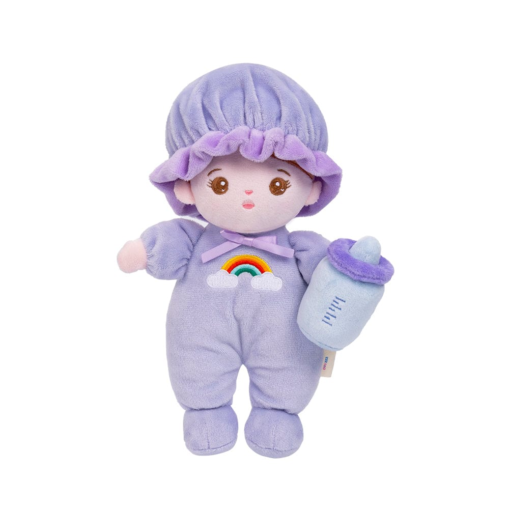 Personalized Purple Mini Plush Baby Girl Doll & Gift Set