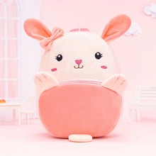 Load image into Gallery viewer, Personalized Pink Rabbit Animal Plush Baby Backpack