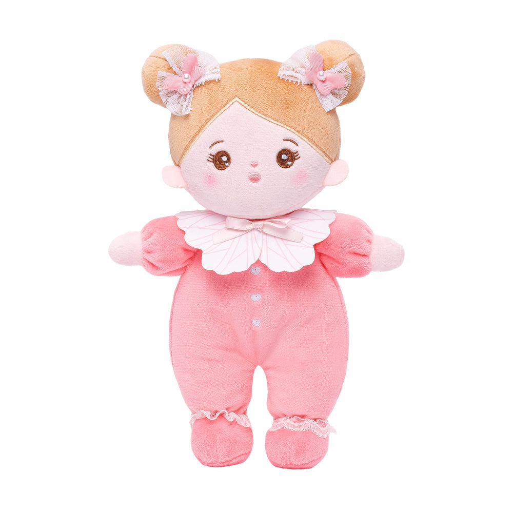 Personalized Pink Mini Plush Baby Girl Doll