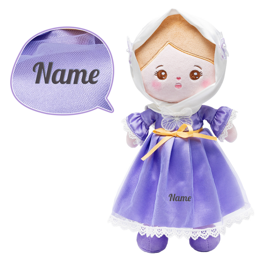 Personalized Muslim Hijab Plush Baby Girl Doll