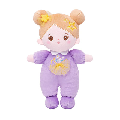 Personalized Purple Mini Plush Baby Girl Doll