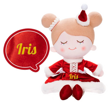 Load image into Gallery viewer, Personalized Iris Christmas Girl Doll and Backpack