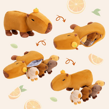 Load image into Gallery viewer, Capybara Family with 4 Babies Plush Playset Animals Stuffed Gift Set for Toddler