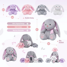 Load image into Gallery viewer, Rabbit Mommy with 4 Babies Plush Stuffed Animal