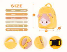 Load image into Gallery viewer, Personalized Yellow Bee Girl and Backpack
