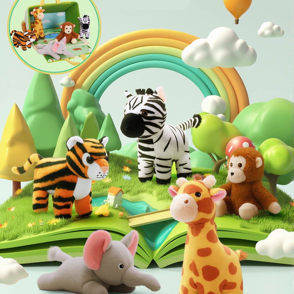 Personalized Portable Fun Plush Zoo House Set