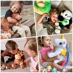 Plush Stuffed Animal Family Toy Set Mommy with Babies - 11 Themes