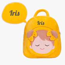 Load image into Gallery viewer, Personalized Yellow Doll and Backpack