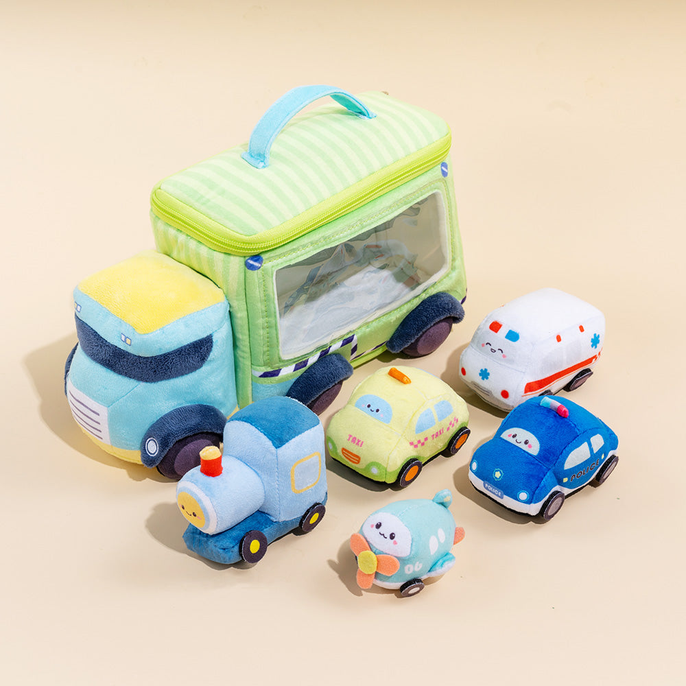 Personalized Baby's First Truck Car Sensory Toy Set