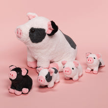 Load image into Gallery viewer, Spotted Pig Family Plush Toy, with 4 cute plush piglets inside