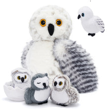 Load image into Gallery viewer, Owl Plush Stuffed Animal with 4 Babies