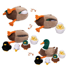 Load image into Gallery viewer, Mallard Dabbling Duck Plush Stuffed With 4 Ducklings in Nest - Pre Order