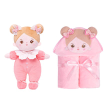 Load image into Gallery viewer, Personalized Doll and 35 Inch Soft Baby Blanket Combo