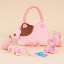 Load image into Gallery viewer, Personalized Baby&#39;s First Purse Makeup Bag Plush Sensory Toy Set