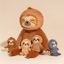 Load image into Gallery viewer, Sloth Family with 4 Babies Plush Playset Animals Stuffed Gift Set for Toddler