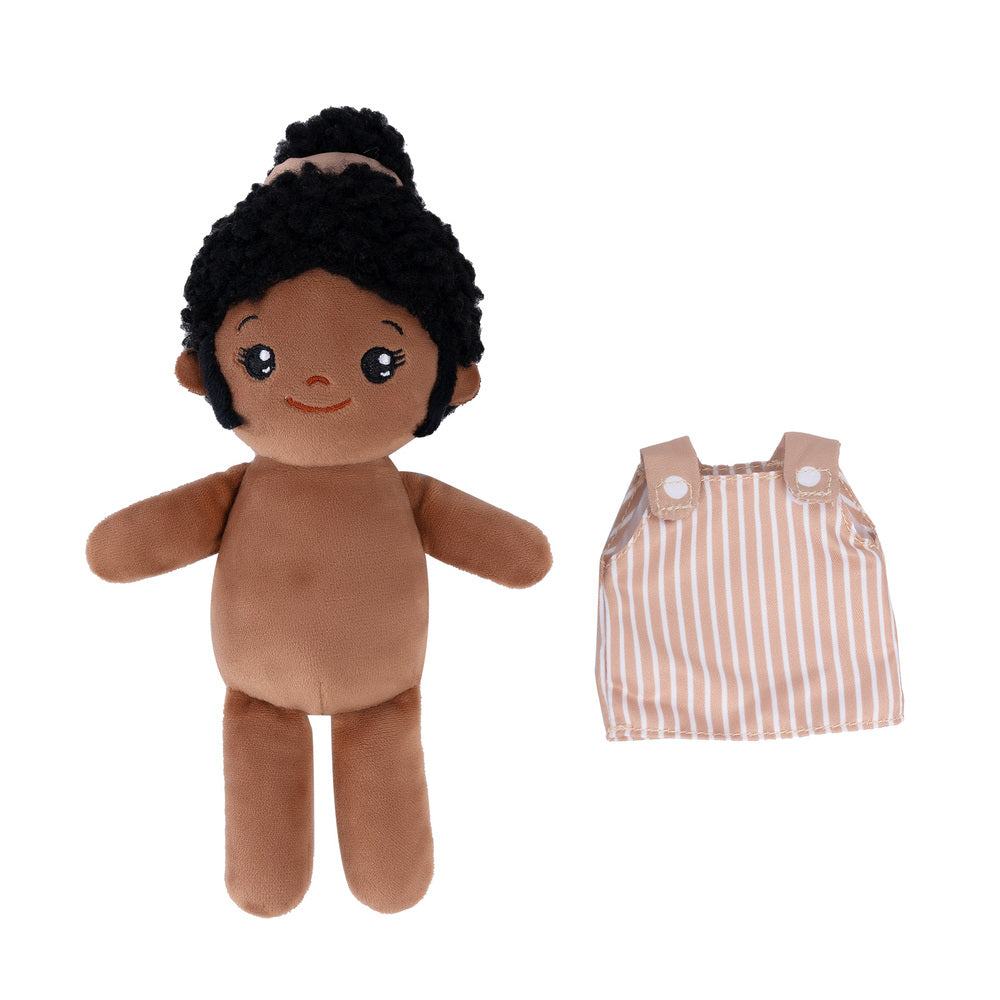 Basket of 5 Diversity Dolls Multi-Ethnic 8'' Multicultural Sensory Plush Dolls