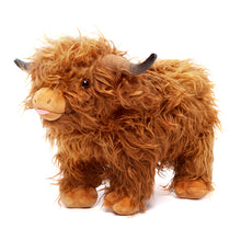 Load image into Gallery viewer, Scottish Highland Cow Cattle Stuffed Animal with 4 Babies Inside