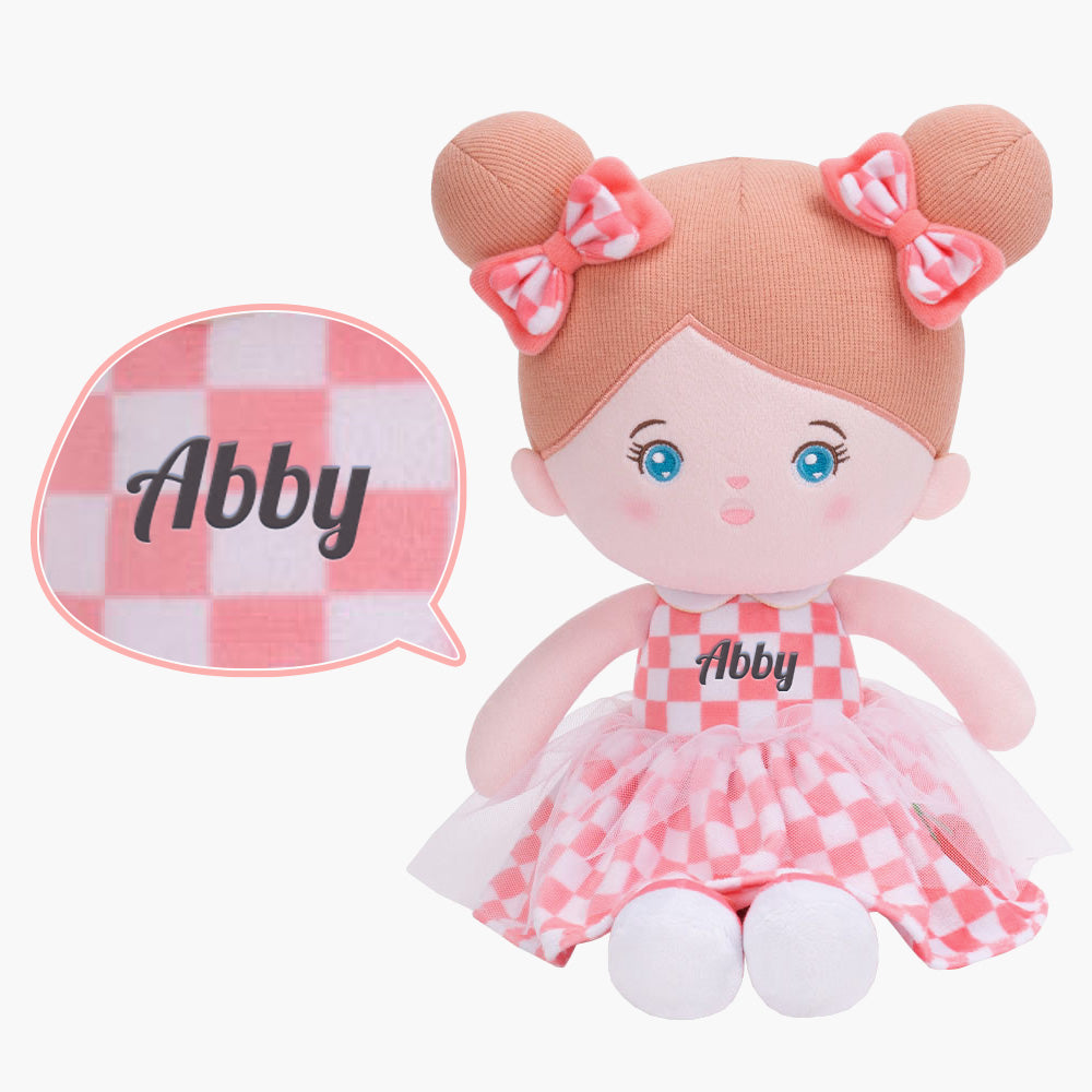 Personalized Blue Eyes Girl Doll + Backpack