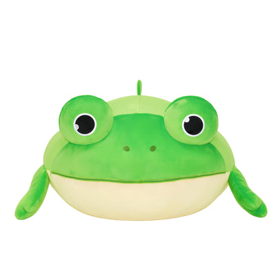 Frog Shaped Toy Storage Bag with Tongue Sticking Out Play Mat