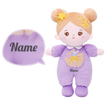 Load image into Gallery viewer, Personalized Purple Mini Plush Baby Girl Doll