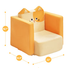 Load image into Gallery viewer, 2 in 1 Cute Cat Children Sofa Couch and Desk