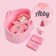 Load image into Gallery viewer, Personalized 10 Inch Plush Doll + Optional 15 Inch Doll or Backpack