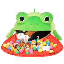 Load image into Gallery viewer, Ball Shaped Frog Children&#39;s Toy Storage Bean Bag Chair Cover