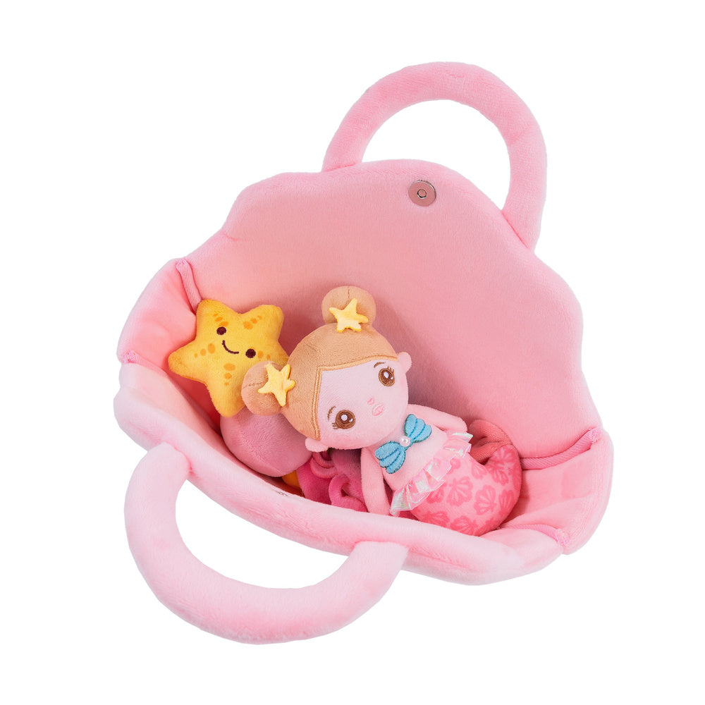 Personalized Baby's First Mermaid Shell Bag Sensory Toy Set