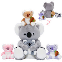 Load image into Gallery viewer, Koala Stuffed Animal with 4 Babies Koala Inside